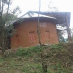 front  left view of the Orutindo hut after new roof.